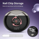 Electric Nail Clipper with LCD Display 3-Speed Adjustable Nail Trimmer USB Rechargeable Nail Grooming Tool Black