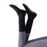 3 Pairs of Non-Slip Grips Yoga Socks Anti-Skid Knee-High Socks for Pilates Barre Dance Style 1