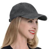 Casual Baseball Cap Adjustable Classic Sport Cap Solid Golf Dad Hat Black