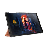 PU Leather Trifold Stand Case Compatible With Fire HD 10 2021 2023 Rose Gold