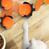 Automatic Cat Rolling Ball Interactive Pet Toy with Multiple Motion Modes for Pet Cats Dogs Orange