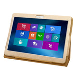 10-10.1 Inch Universal Tablet Case with 360° Rotatable Stand Gold
