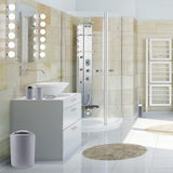 6PCS Bathroom Accessories Set Soap Dispenser Toothbrush Holder Gray