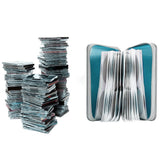 CD Zipper Storage Case for 80 Discs Protective Pages Box with Carrying Handle Blue