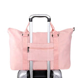 Travel Duffle Bag Carry On Tote Bags Sport Gym Bag  Luggage Bag with Wet Dry Separate Compartment Pink