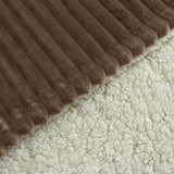 Reversible Throw Blanket Fuzzy Blanket Faux Sherpa Blanket for Bed Sofa Coffee