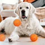 3 Mode Interactive Dog Ball Toy Smart Dog Toy for Medium and Large Dogs Orange
