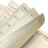 Monthly Budget Planner with Expense Tracker Notebook Undated Bill Organizer Account Book Purple