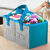 Portable Felt Cloth Storage Bag for Musical Speakers Blue