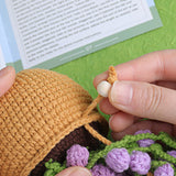 Knitting Kit for Beginners Hanging Potted Plants Needlework Starter Kit Style 2