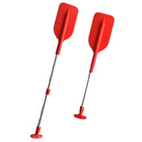 Telescoping Boat Paddle Portable Aluminium Shaft for Kayaing Boating Canoeing River Tubing Red