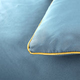 4 Pieces Set Summer Cool Feeling Bedding Set Air Conditioning Comfy Comforter Pillowcase Bed Sheet Blue