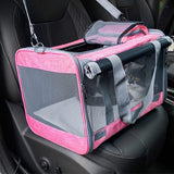Washable Pet Carrier for Large Cats and Dogs Travel Pink