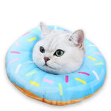 Cat Cone Soft Collar – Adjustable Kitten Recovery Donut Collar Blue