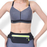 Sport Waist Bum Slim Belt Bag forJogging Running Hiking Zipper Fanny Pack Pouch Black