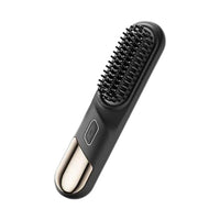 Cordless Hair Straightener Brush Portable Heating Hair Straightening Comb Black