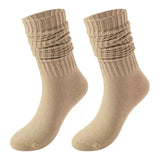 2 Pair Non-Slip Grip Socks for Yoga & Pilates Khaki