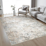 Runner Rug Washable Rug Modern for Bedroom Living Room Bedside Floor Gray