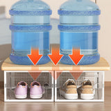 2 Pcs Shoe Storage Boxes Organizers Clear Plastic Stackable for Entryway Closet White