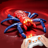 360 Rotating RC Wall Climbing Spider Toy Remote Control Red