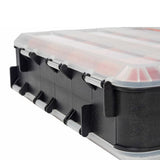 34 Compartment Double Sided Storage Box for Screws Nuts Parts Orange