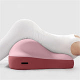 Ergonomic Memory Foam Reading Pillow for Bed and Sofa Pink