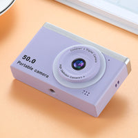 8X Zoom Digital Camera Point And Shoot Camera with 32GB Memory Card for Students Purple