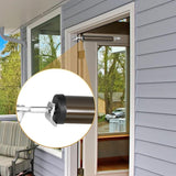 Pneumatic Door Closer with Adjustable Closing Speed Door Shock for Wooden Doors Windows Screen Door Brown