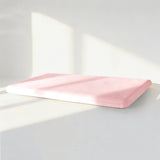 Soft Cooling Memory Foam Pillow Ultra Thin for Travel Home Office Light Pink