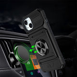 Wallet Card Slot Shockproof Protective Case Compatible With iPhone 17 and 18 Series Black