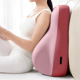 Ergonomic Memory Foam Reading Pillow for Bed and Sofa Pink