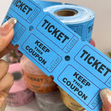 1000Pcs Tacticai Raffle Tickets for Carnivals Events Entry Reward Fundraiser Prizes Blue