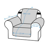 Reversible Sofa Slipcover Water Resistant Sofa Cover Couch Covers Furniture Protector Black