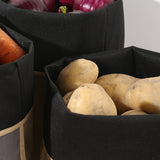 3PCS Light Shielding Vegetable Storage Bag Breathable for Onion Potato
