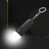 130dB Portable Personal Alarm with LED Light Safety Alarm Device for Girls Children Elderly Black