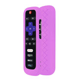2 Pcs Glow in the Dark Silicone Remote Cover Case for Roku TV Remote Glow Purple