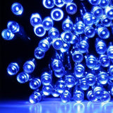 Garden Decoration Solar String Lights Outdoor with 8 Modes Blue