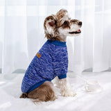 Pet Puppy Dog Cat Warm Winter Sweater Vest Knitted Coat Jacket for Small Dog Dark Blue