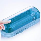 2Pcs Portable Pill Cutter Tablet Splitter with Adjustable Gear Pill Slicer for Travel Home Blue