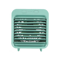 Portable Air Conditioner Fan 3 Speeds Cooling Humidifier Fan for Room Desk Bedroom Office Green