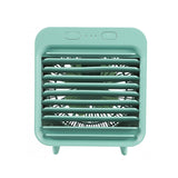 Portable Air Conditioner Fan 3 Speeds Cooling Humidifier Fan for Room Desk Bedroom Office Green