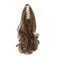 2Pcs 40cm Natural Claw Clip-In Style Hair Extensions Thick Curly Ponytail Long Pony Tail Style 2