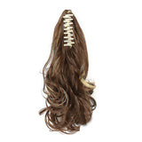2Pcs 40cm Natural Claw Clip-In Style Hair Extensions Thick Curly Ponytail Long Pony Tail Style 2