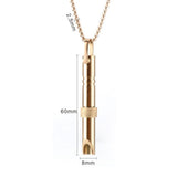 Mindful Breathing Necklace Meditation Necklace Rose Gold