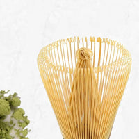 5-Piece Set Traditional Matcha Tea Tools Bamboo Whisk Ceramic Bowl Accessories for Matcha Brewing White