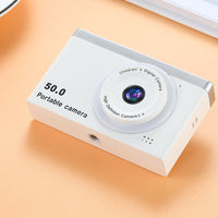 8X Zoom Digital Camera Point And Shoot Camera with 32GB Memory Card for Students White