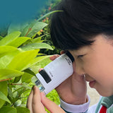 60X-120X Pocket Microscope Portable Handheld Miniscope White