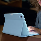 Bluetooth Keyboard Case Compatible With iPad 11th 10th Gen A16 Backlit Cover Blue