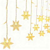 4m Waterproof Curtain String Lights for Christmas Window & Party Decorations Style 1