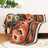 Aztec Style Throw Blanket Bohemian Sofa Blanket Cover for Couch Chair Bed Home Outdoor Beach Travel Style 3